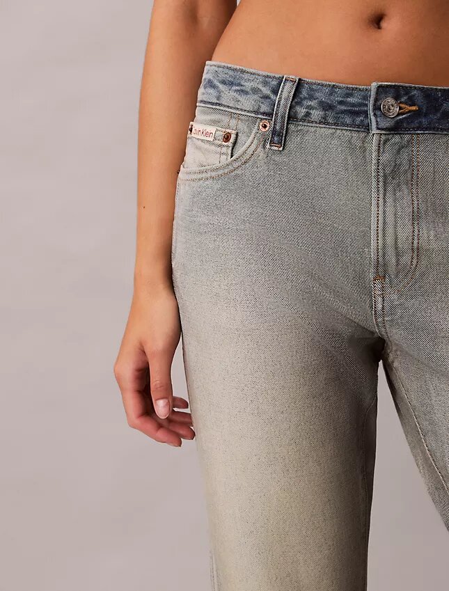 Vaqueros Bootcut holgados con ribete Vaqueros Bootcut holgados con ribete