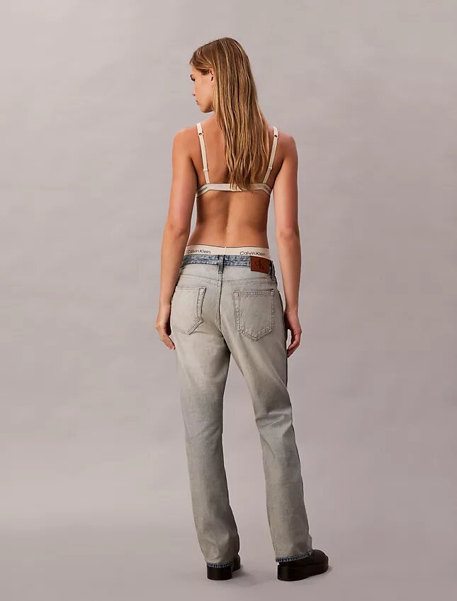 Vaqueros Bootcut holgados con ribete Vaqueros Bootcut holgados con ribete
