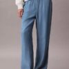 Vaqueros de denim holgados sin cremallera Vaqueros de denim holgados sin cremallera