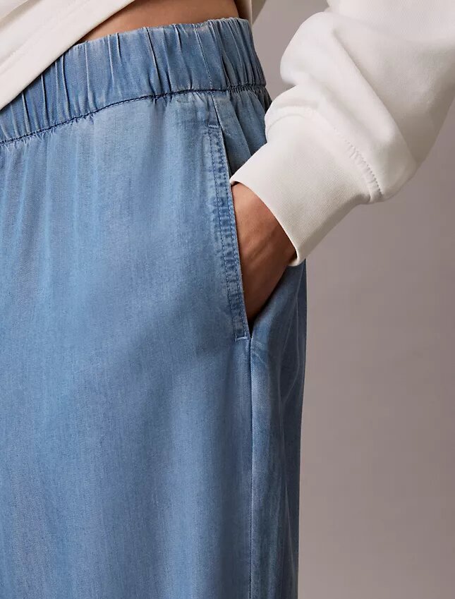 Vaqueros de denim holgados sin cremallera Vaqueros de denim holgados sin cremallera