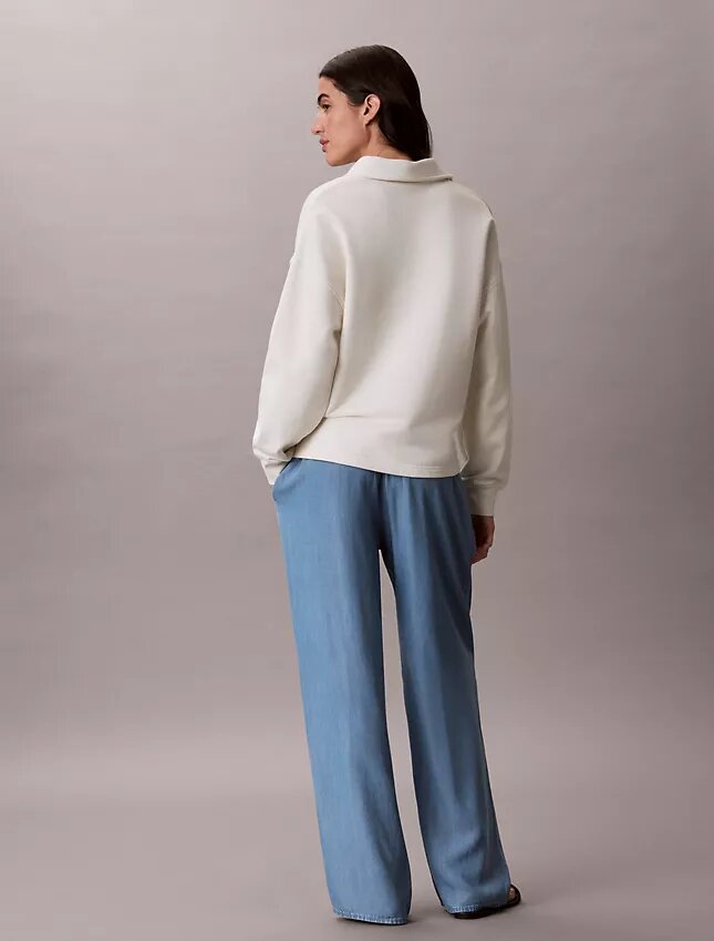 Vaqueros de denim holgados sin cremallera Vaqueros de denim holgados sin cremallera