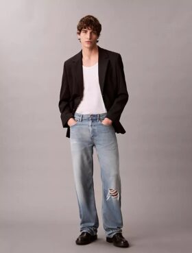 Vaqueros rectos de mezcla de lyocell estilo años 90 Vaqueros rectos de mezcla de lyocell estilo años 90