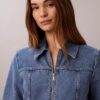 Vestido camisero de Denim con cinturón Vestido camisero de Denim con cinturón