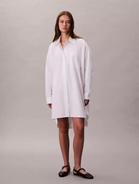 Vestido camisero holgado de algodón Vestido camisero holgado de algodón
