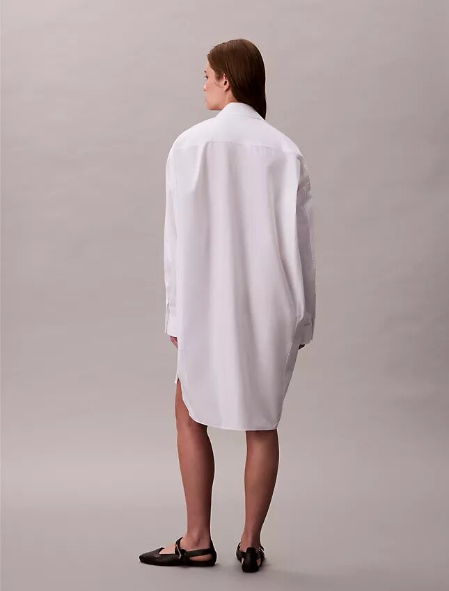 Vestido camisero holgado de algodón Vestido camisero holgado de algodón