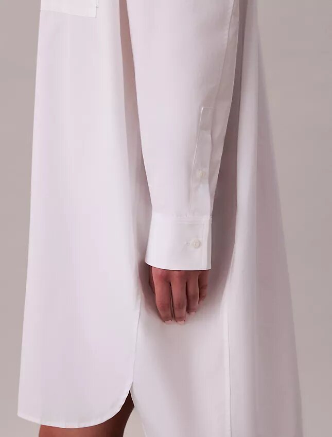 Vestido camisero holgado de algodón Vestido camisero holgado de algodón