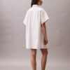 Vestido camisero mini de sarga de algodón Vestido camisero mini de sarga de algodón
