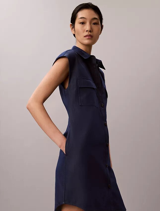 Vestido camisero utilitario Vestido camisero utilitario