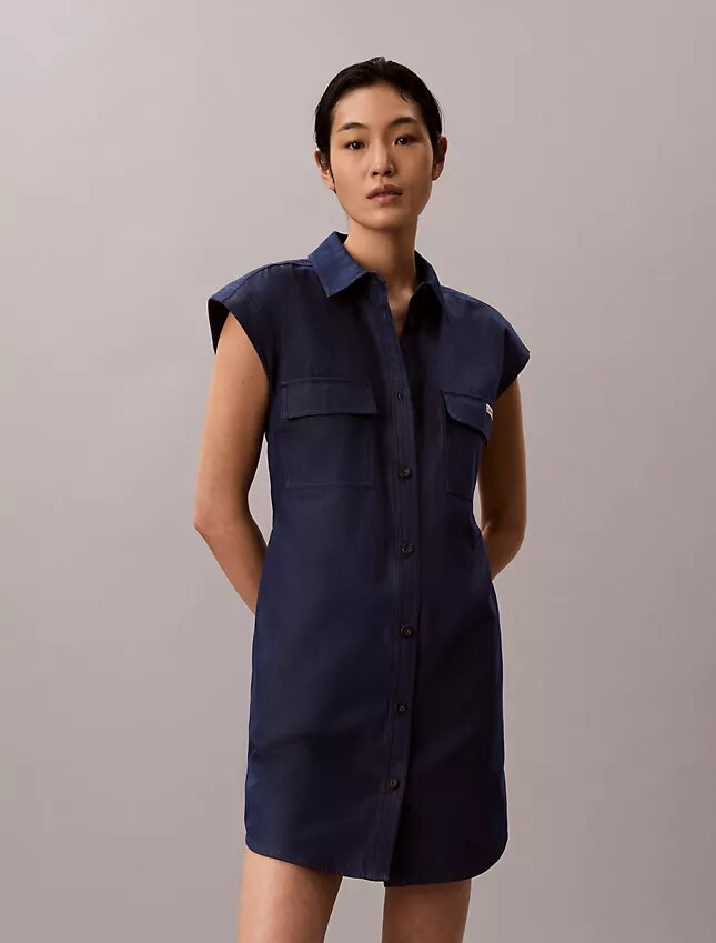 Vestido camisero utilitario Vestido camisero utilitario