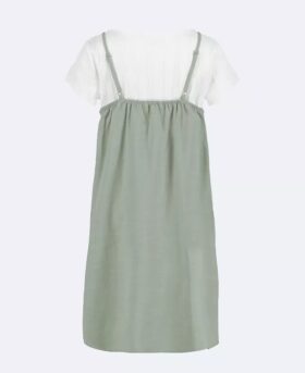 Vestido de dos piezas con camiseta sin mangas para niñas Vestido de dos piezas con camiseta sin mangas para niñas