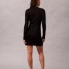 Vestido de punto corto de mezcla de lana merino y lurex Vestido de punto corto de mezcla de lana merino y lurex