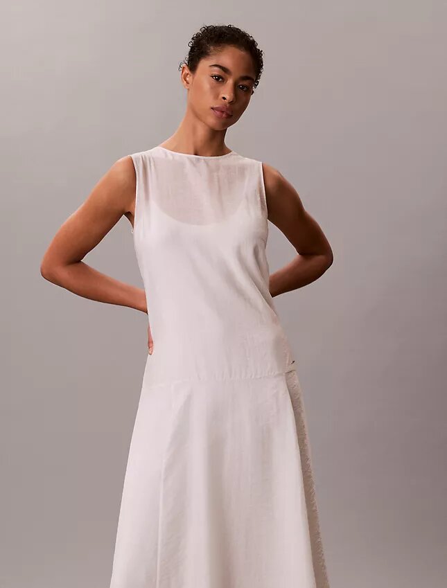 Vestido largo de gasa Vestido largo de gasa