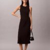 Vestido midi acampanado Vestido midi acampanado