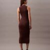 Vestido midi de lurex Vestido midi de lurex