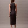 Vestido midi de lurex Vestido midi de lurex