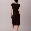 Vestido midi de ponte Vestido midi de ponte