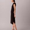 Vestido midi de ponte Vestido midi de ponte