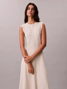 Vestido midi de punto suave Vestido midi de punto suave