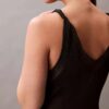 Vestido midi de viscosa acanalada