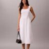 Vestido midi fruncido Vestido midi fruncido