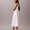 Vestido midi fruncido Vestido midi fruncido
