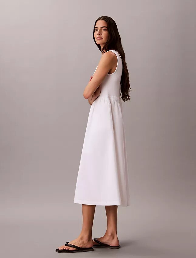 Vestido midi fruncido Vestido midi fruncido