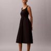 Vestido midi fruncido Vestido midi fruncido