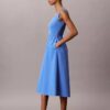 Vestido midi fruncido Vestido midi fruncido