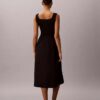 Vestido midi fruncido Vestido midi fruncido