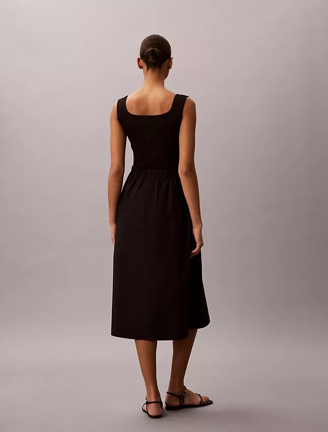 Vestido midi fruncido Vestido midi fruncido