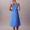 Vestido midi fruncido Vestido midi fruncido