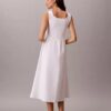 Vestido midi fruncido Vestido midi fruncido