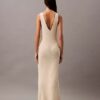 Vestido midi sin mangas de punto bouclé