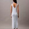 Vestido midi sin mangas de punto bouclé