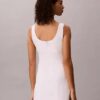 Vestido mini de mezcla de lino Vestido mini de mezcla de lino