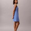 Vestido mini de mezcla de lino Vestido mini de mezcla de lino