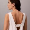 Vestido recto de Denim con cuello en V Vestido recto de Denim con cuello en V